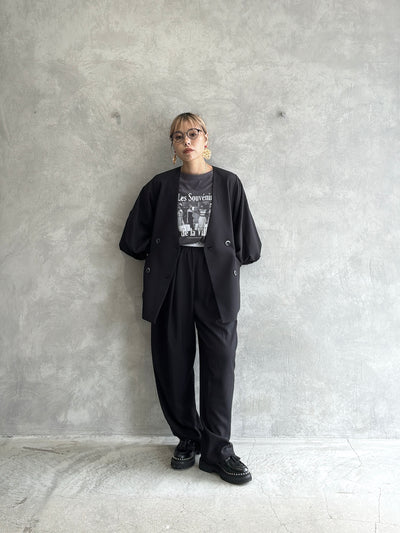 バルーンスリーブノーカラーJK／MG JK-26088-A／MARGAUX VINTAGE／2026 AW＃1