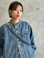 受付終了⭐︎コラボ【予約販売】Denim・デニムカラー／2wayパラコードスマホショルダー／ネオホイップウェーブ／受注生産