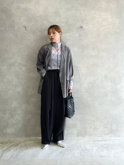 サイドラインバレルレッグパンツ／ayane