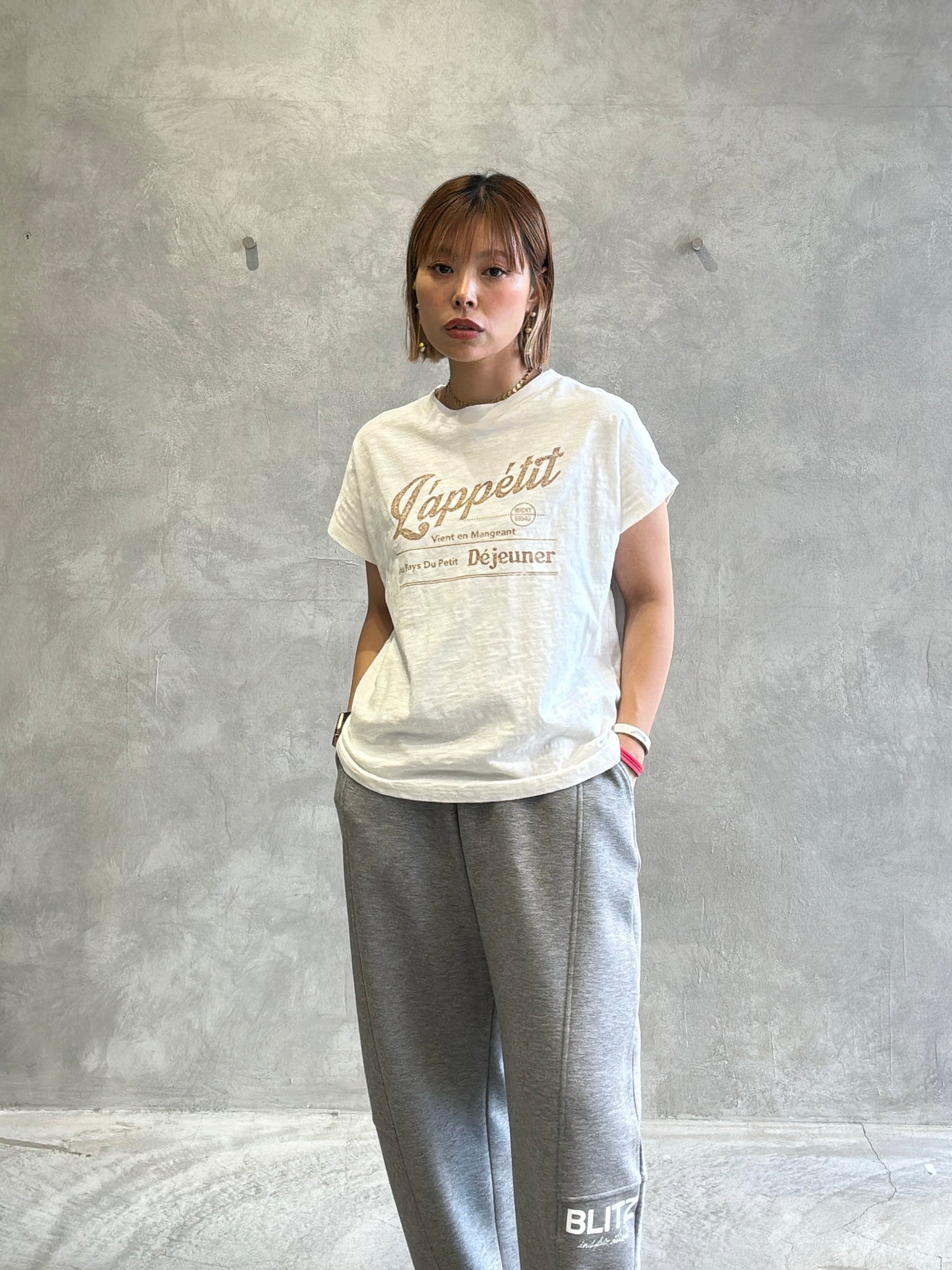 【予約販売】LappetitゆるフレンチスラブTシャツ／ING