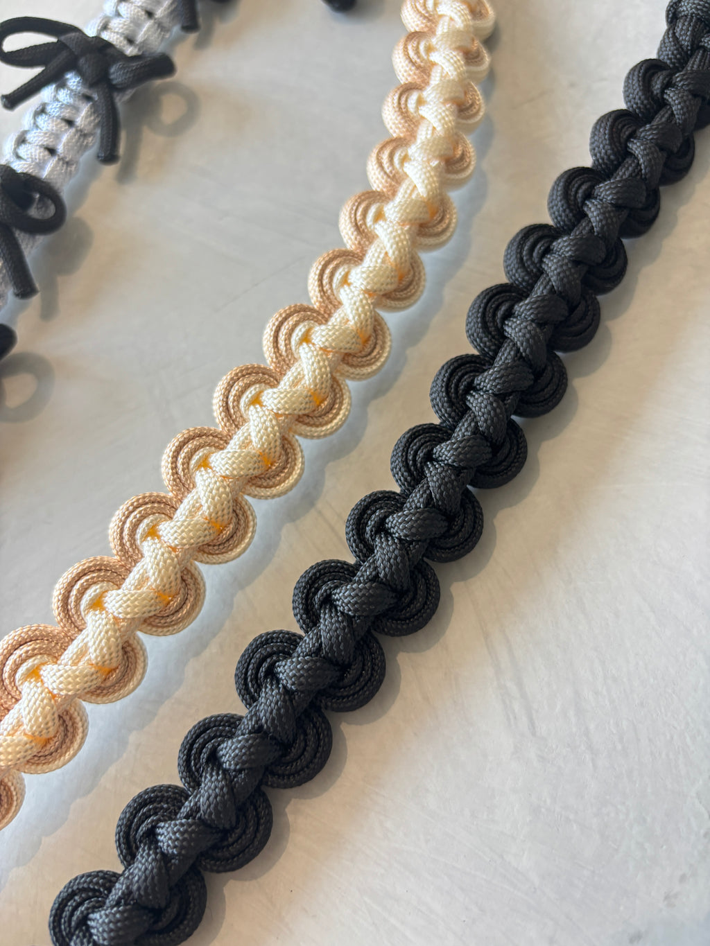 ⭐︎コラボ【予約販売】3wayパラコードショルダー／リボンパール／受注生産