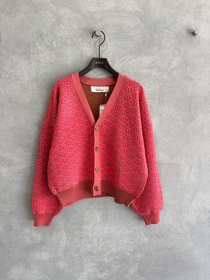 連続柄ニットカーディガン／LE MÉLANGE