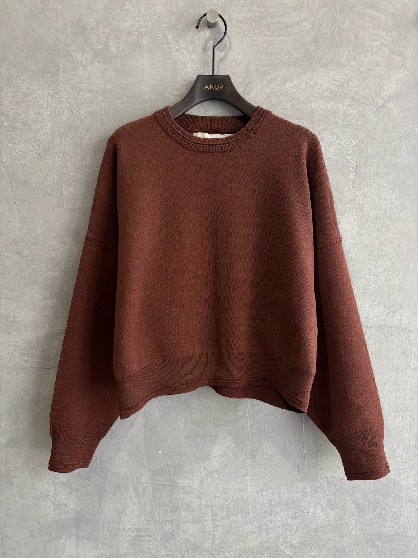 ショート丈ドルマンライクプルオーバーニット／LE MÉLANGE