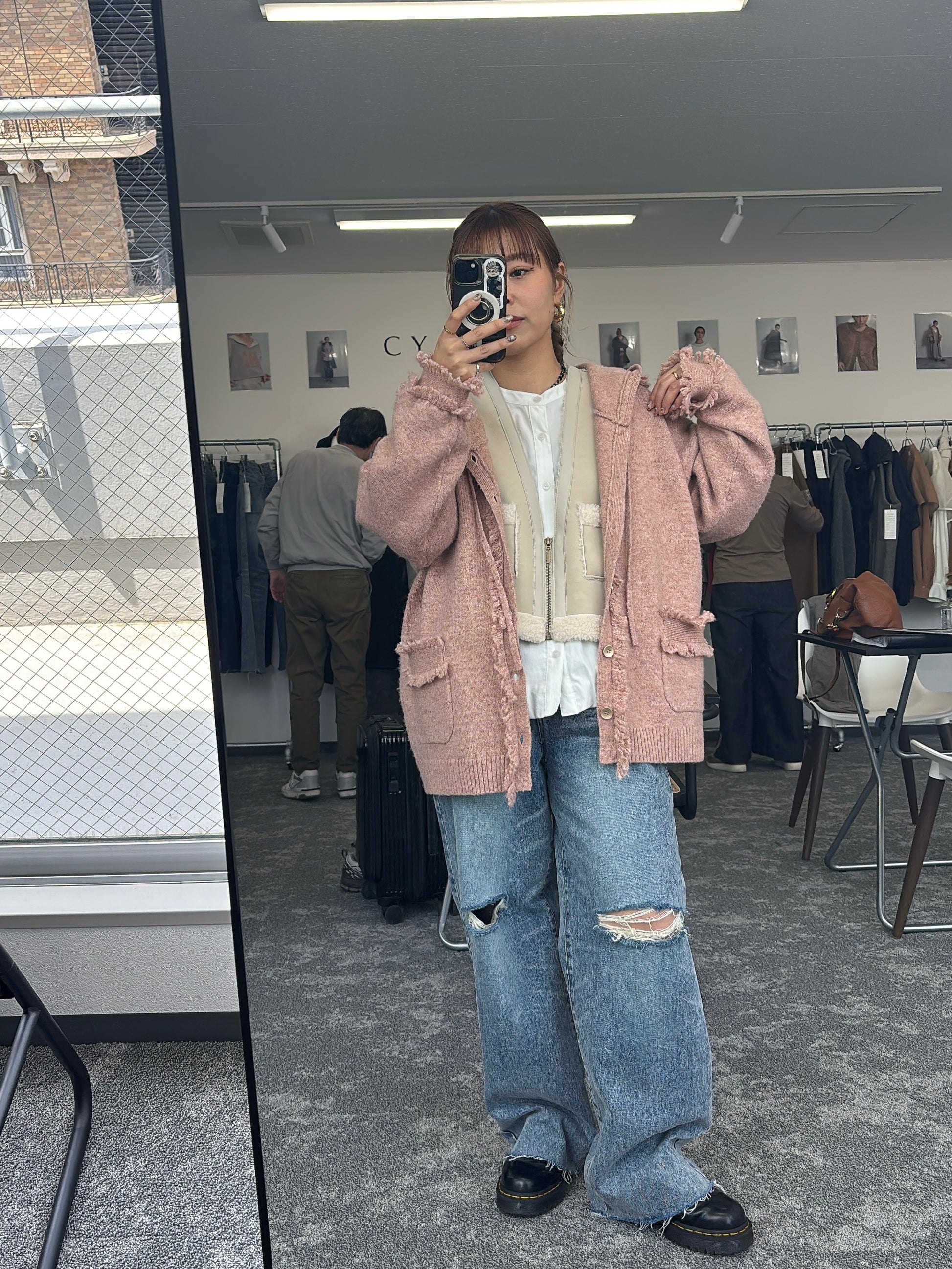 【予約⚡︎販売】バックオーバームートンベスト／604499／CYAN tokyo／2026 AW#1