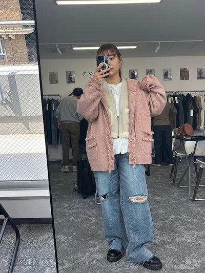 【予約⚡︎販売】バックオーバームートンベスト／604499／CYAN tokyo／2026 AW#1
