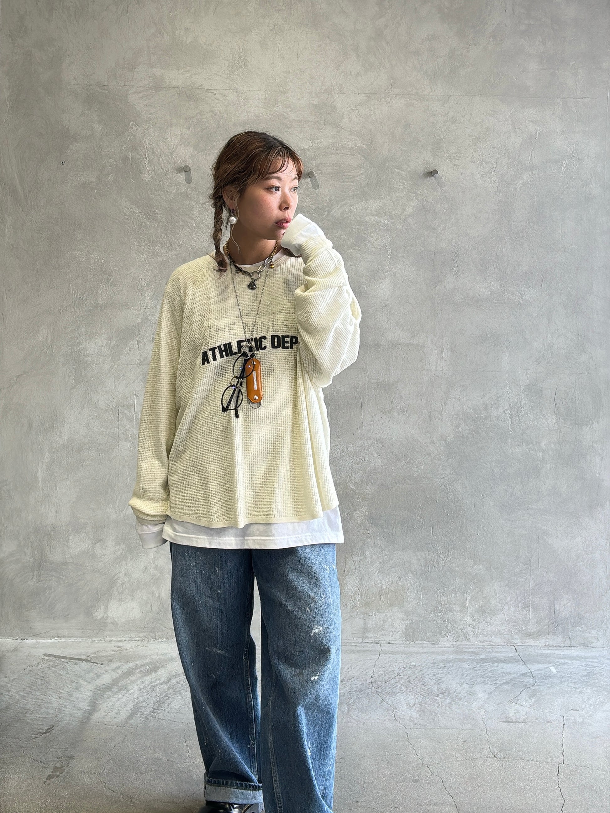 ワッフルドルマンロンT／flamingo firm