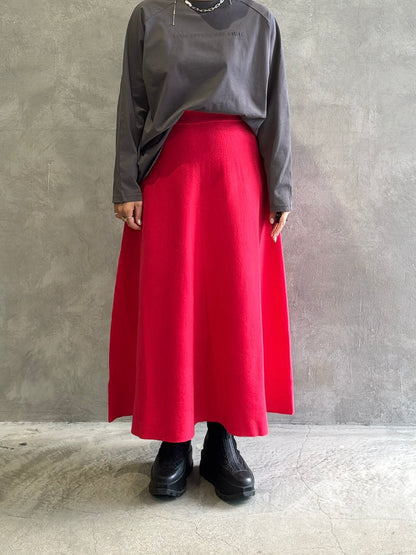 ミラノリブフレアスカート／palm RICHE