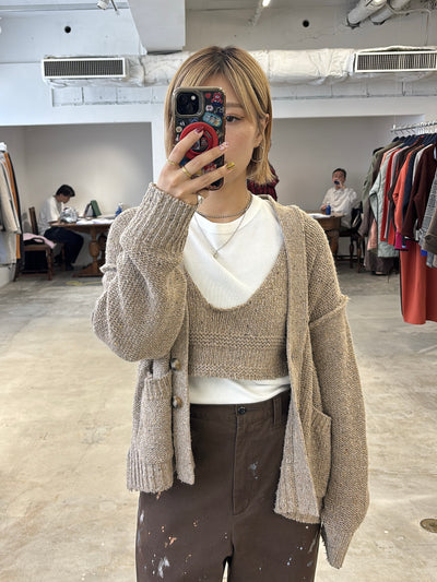 受付終了【予約⚡︎販売】ローゲージニットオーバーサイズカーディガン／8652101／LE MÉLANGE／2026 AW #2