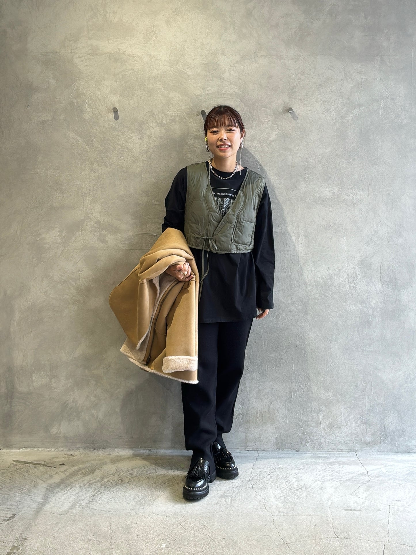 キルティングジレ／Dignite collier