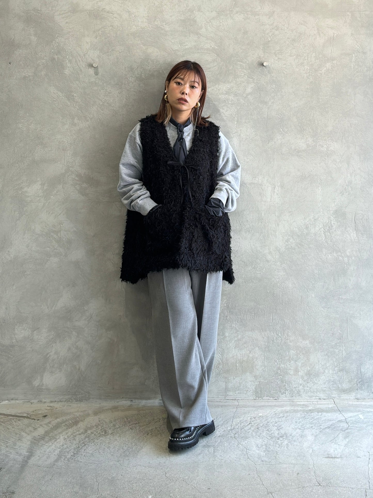 ディープタックパンツ／LE MÉLANGE