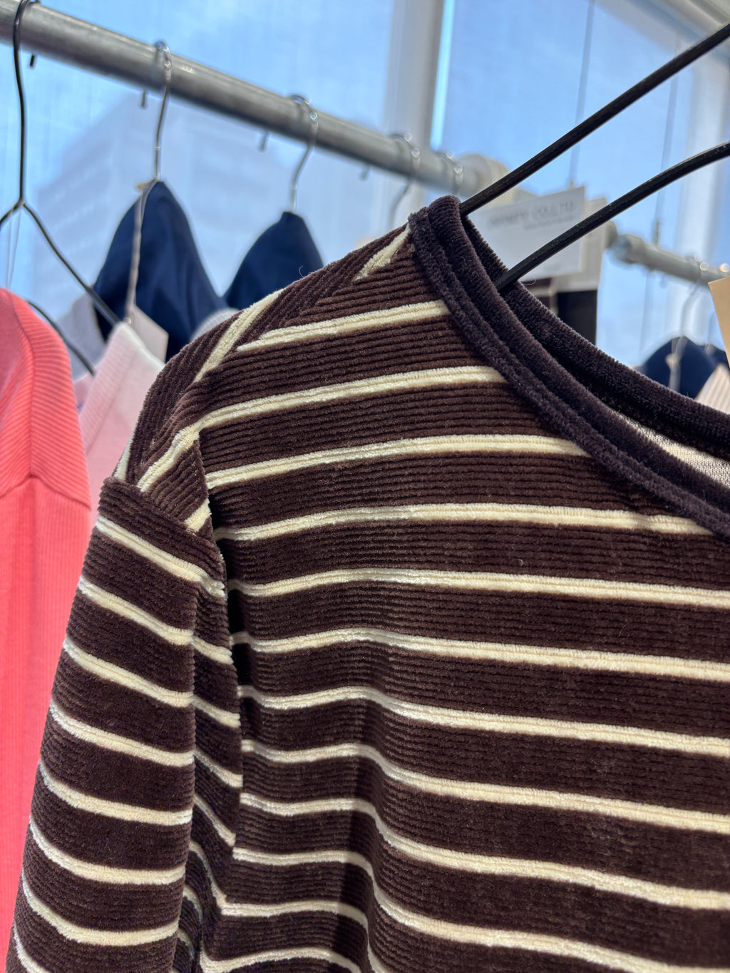 受付終了【予約⚡︎販売】2WAYコーデュロイボーダーヘンリーネックロンT／8651002／LE MÉLANGE／2026 AW #2