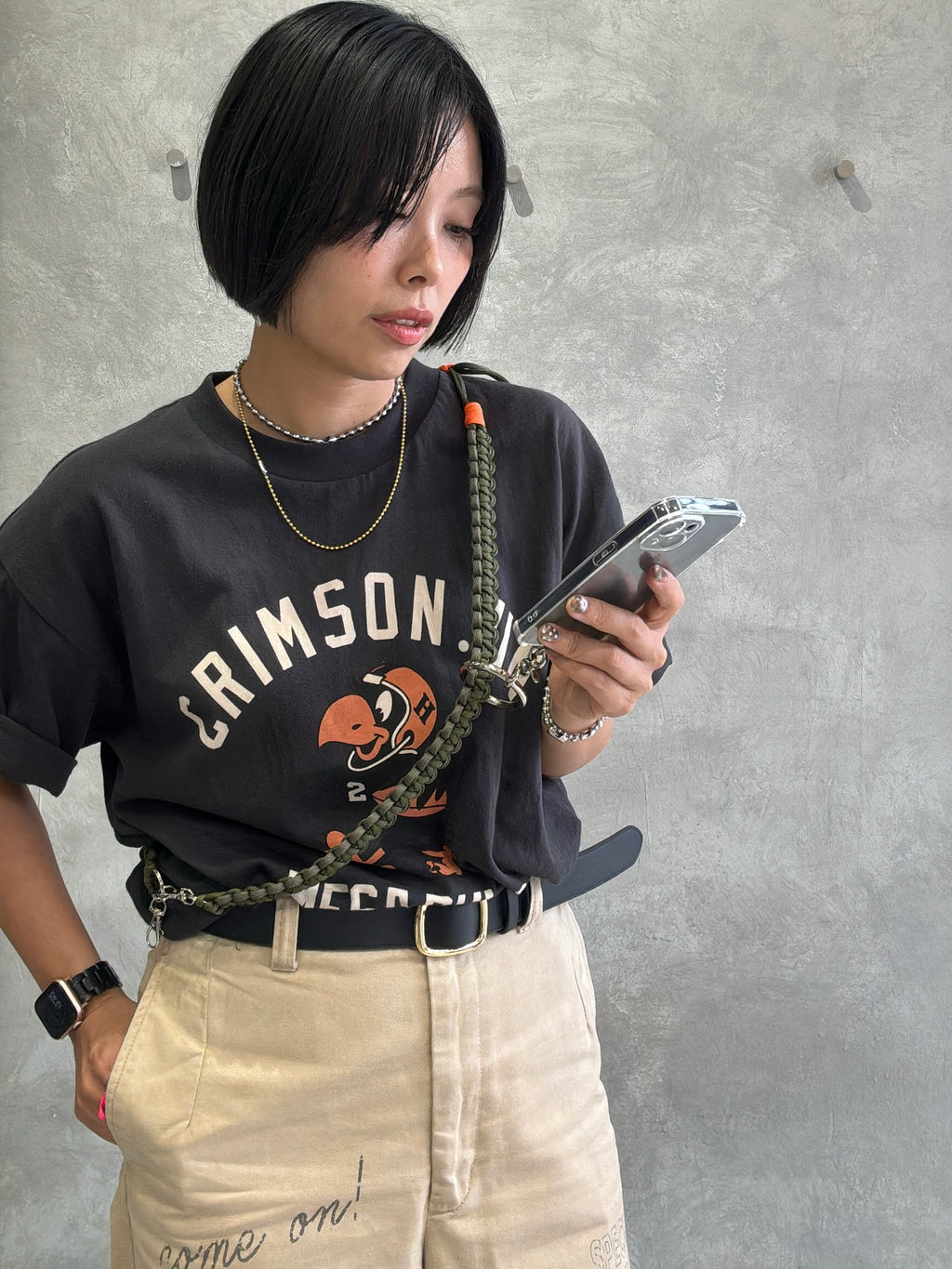 【予約販売】ショルダーストラップ用デカリング／スマホショルダーオプション／No.9-the Nines-／受注生産