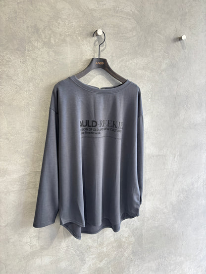 ロゴプリントさらさらロンT／Anna Kerry