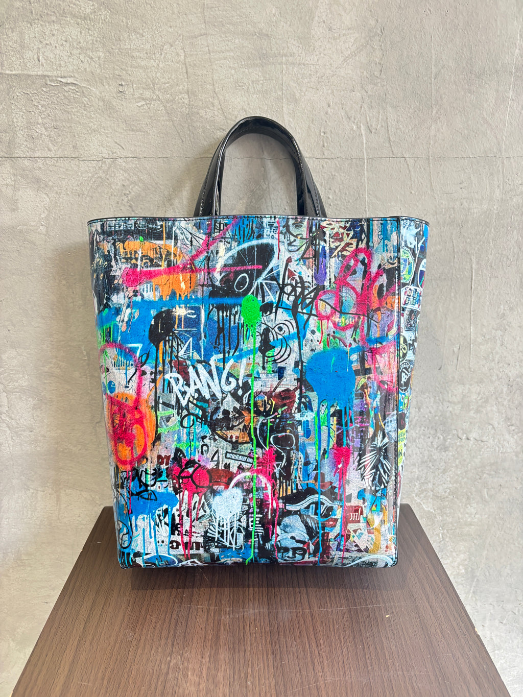 アートプリント２way台形トートバッグ