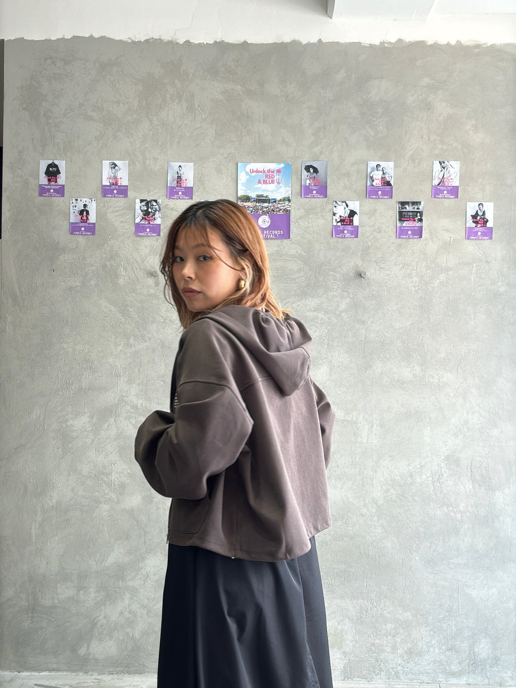 ジップアップパーカー／Anna Kerry