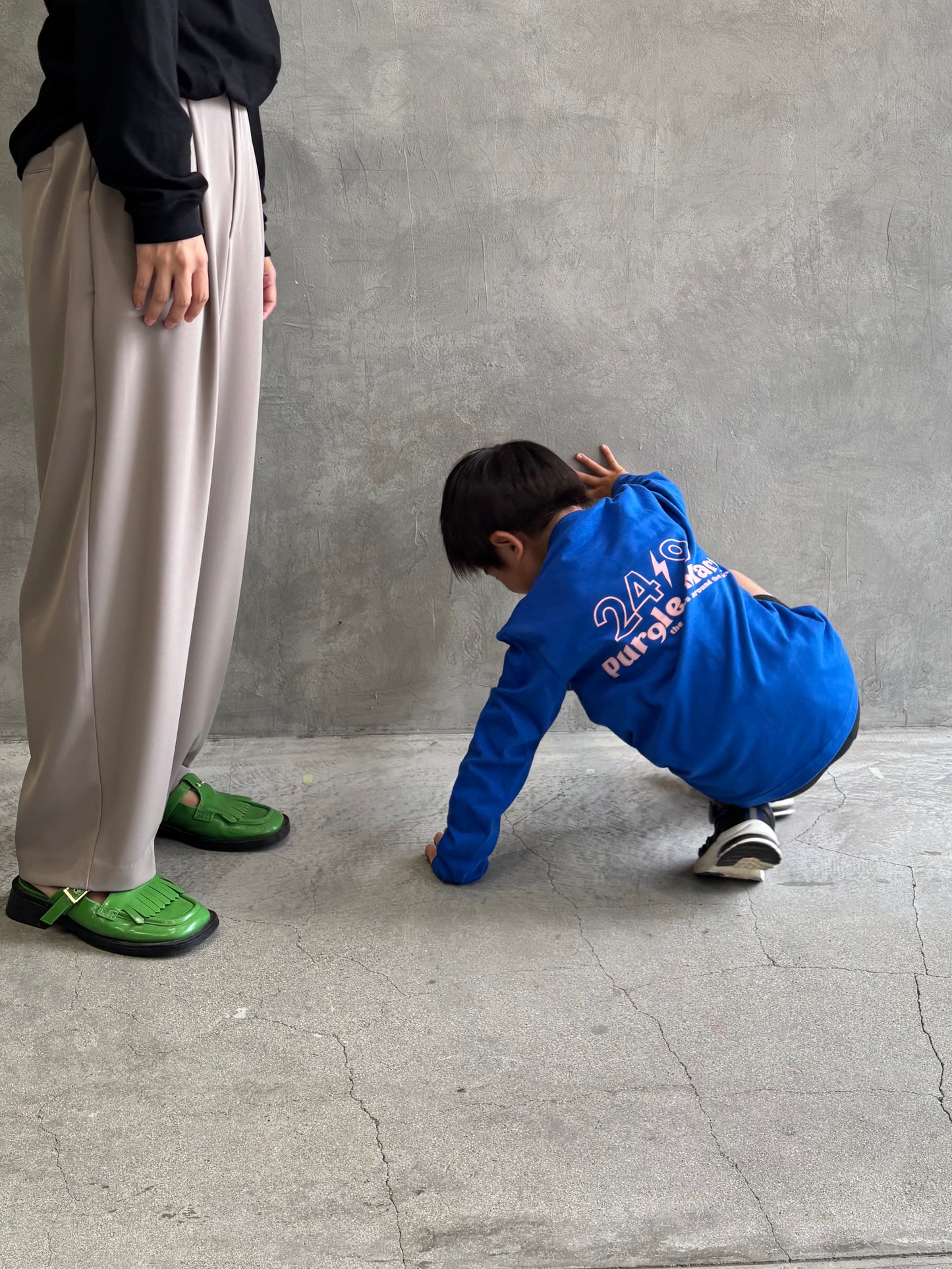 受付終了【予約販売】PURPLE MART⚡︎キッズロンT／the Nines