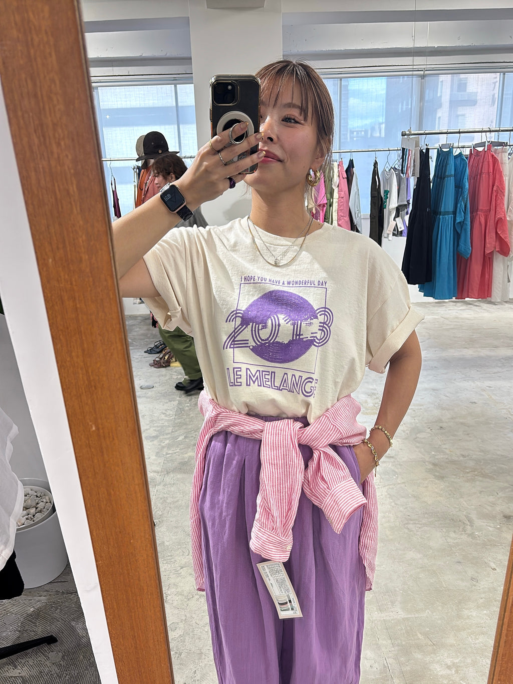プリントTシャツ／8621008／LE MÉLANGE