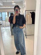 【予約⚡︎販売】オックスフォードフリルシャツ／MG BL - 27013 - S／MARGAUX VINTAGE／2027 PRE SPRING COLLECTION