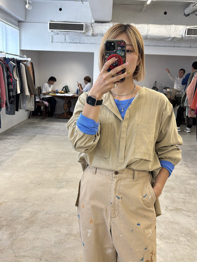 受付終了【予約⚡︎販売】ノーカラープルオーバーシャツ／8653203／LE MÉLANGE／2026 AW #2