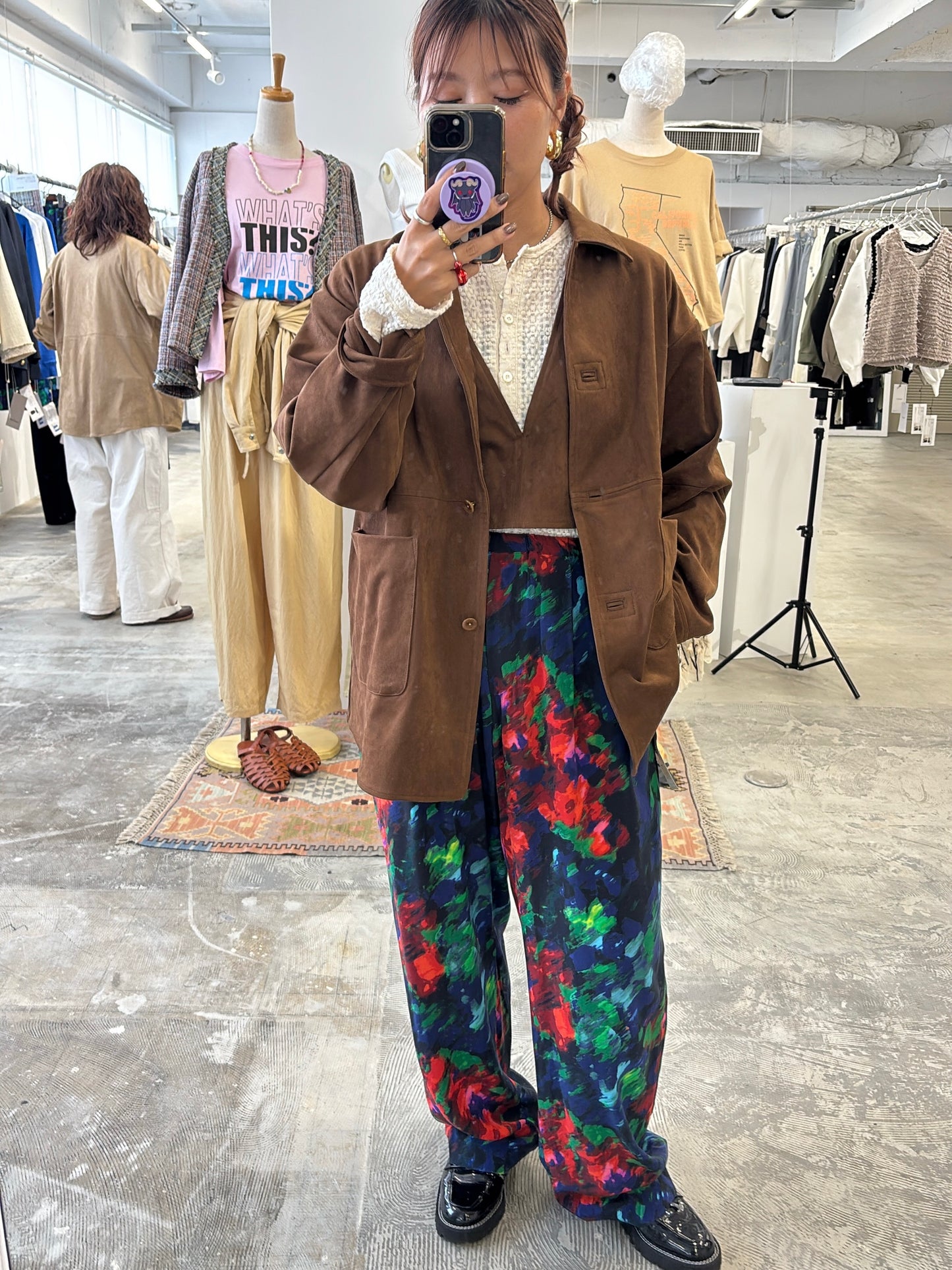 受付終了【予約販売】プリントイージーパンツ／8613504／LE MÉLANGE