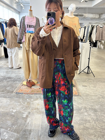 受付終了【予約販売】プリントイージーパンツ／8613504／LE MÉLANGE