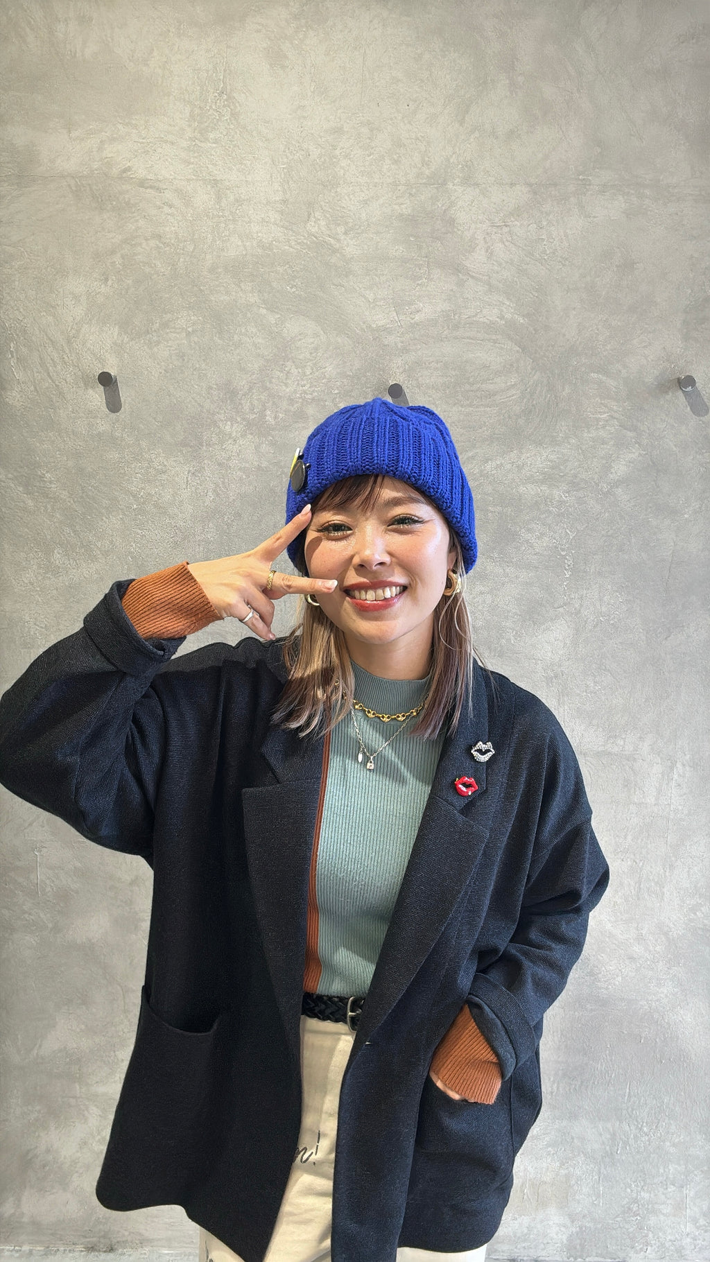 ゆるフィットニットキャップ