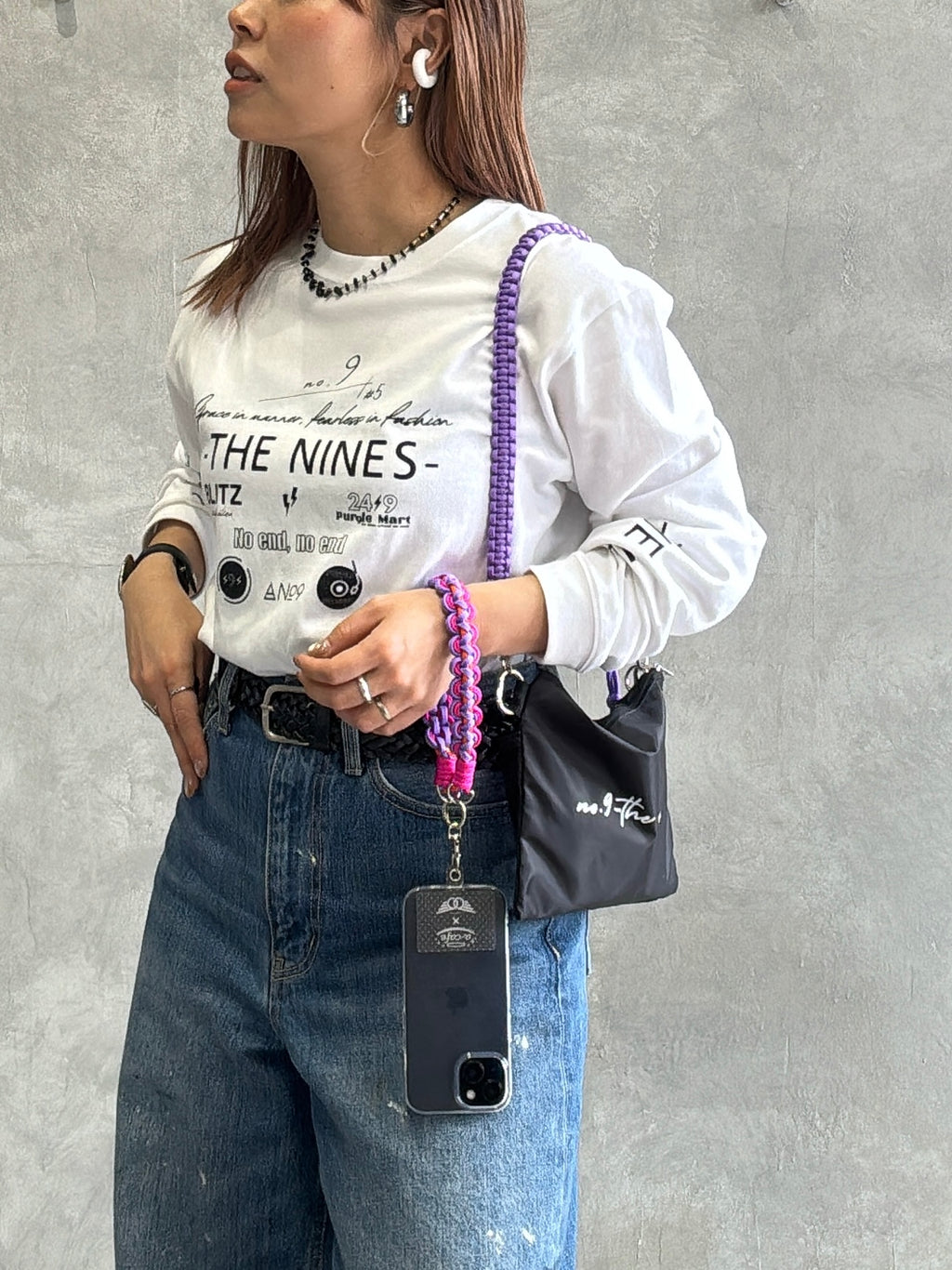 ⭐︎コラボ【予約販売】3wayパラコードスマホショルダー／ホイップウェーブ／受注生産