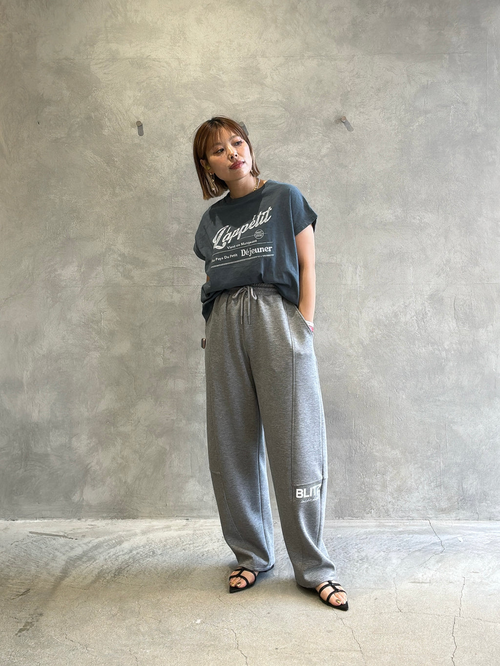 受付終了【予約販売】LappetitゆるフレンチスラブTシャツ／ING