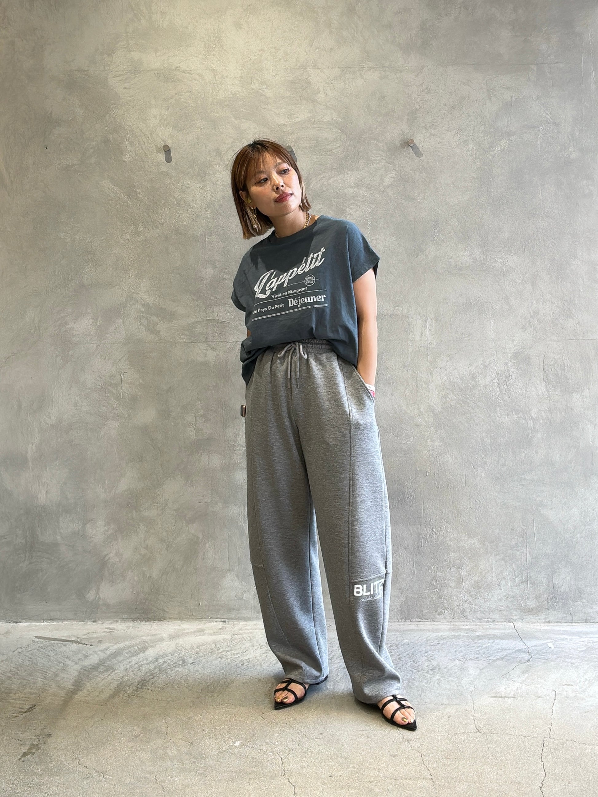 【予約販売】LappetitゆるフレンチスラブTシャツ／ING