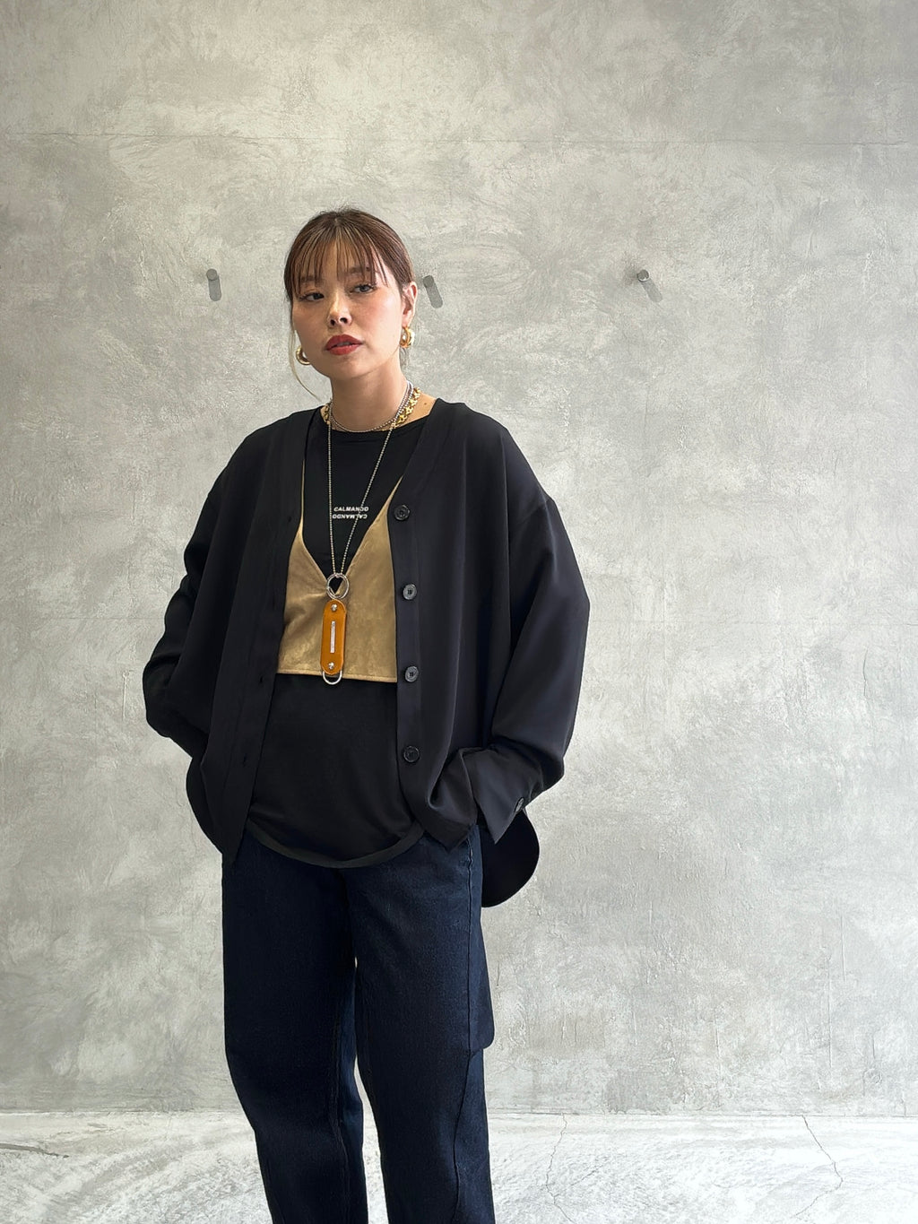 ロゴさらさらロンT／Anna Kerry