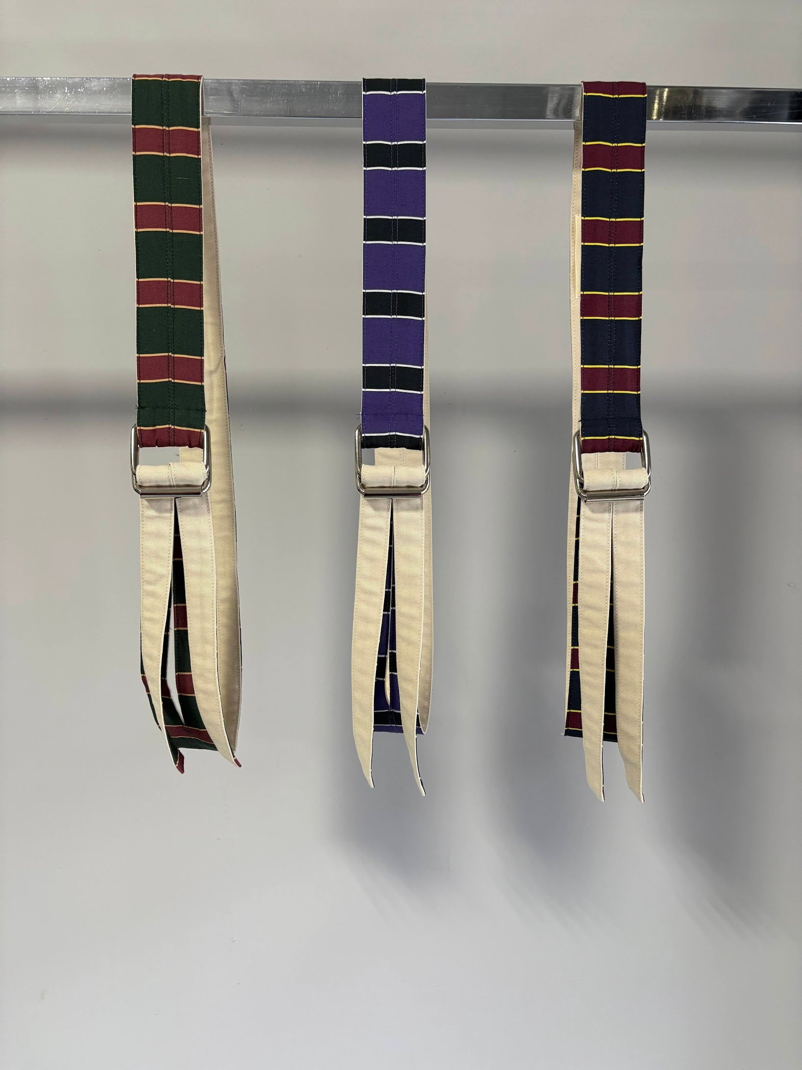 受付終了【予約販売】レジメンタル柄ベルト／AC-26067-S／MARGAUX VINTAGE／2026 SS#2