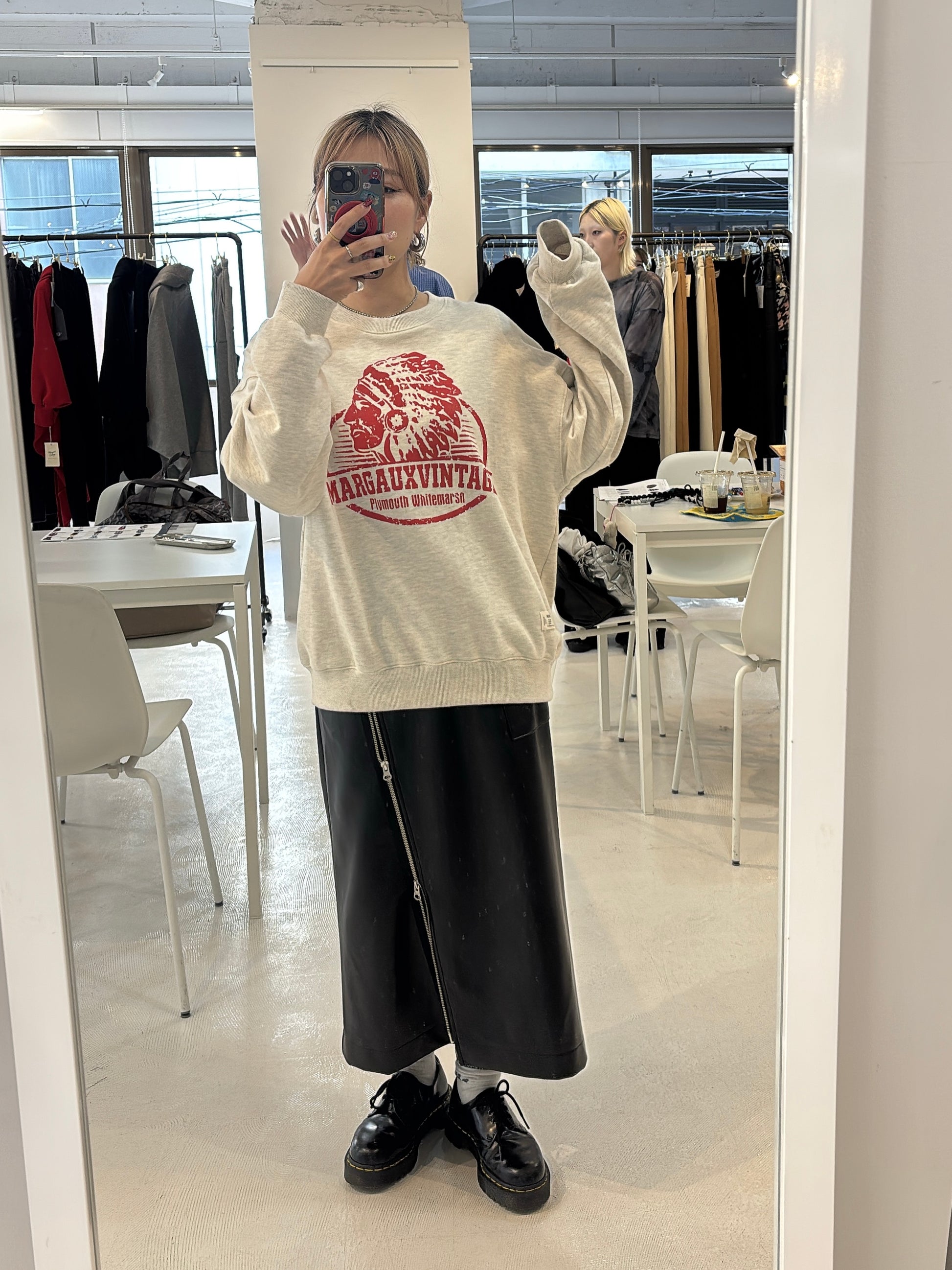 【予約⚡︎販売】レザーラップスカート／MG SK-26135-A／MARGAUX VINTAGE／2026 AW＃2
