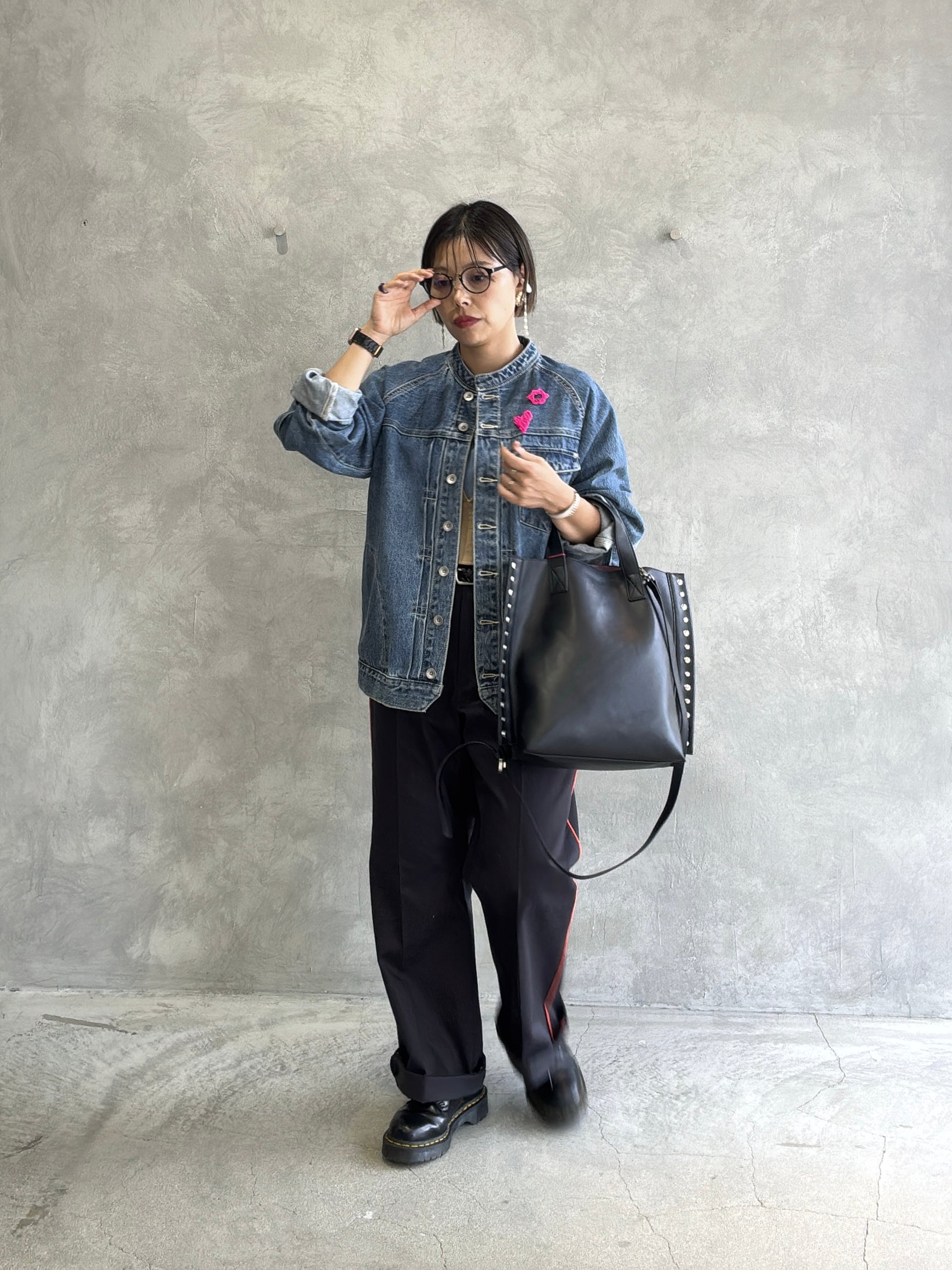 【予約販売】リベット2wayトートバッグ／cheek