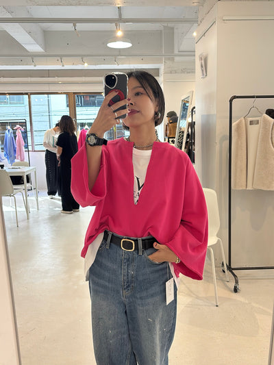 【予約⚡︎販売】裏毛スキッパーPO／MG CT - 27025 - S／MARGAUX VINTAGE／2027 PRE SPRING COLLECTION
