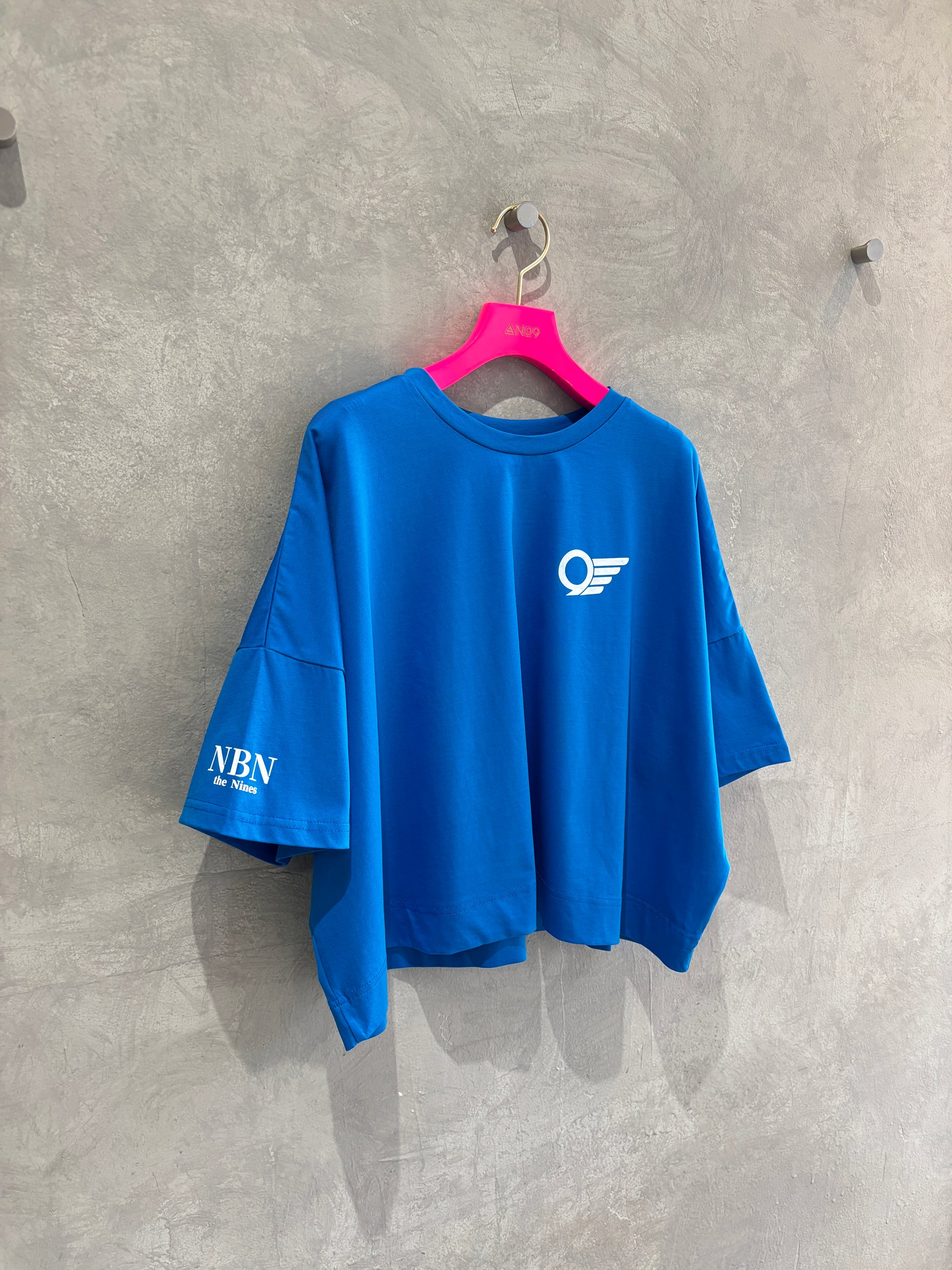 ショート丈ドライタッチTシャツ／No.9-the Nines-