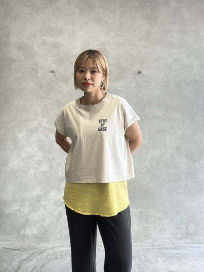 コンパクトプリントTシャツ／Dignite collier