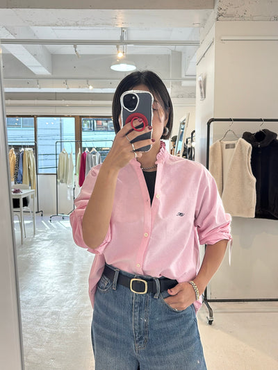【予約⚡︎販売】オックスフォードフリルシャツ／MG BL - 27013 - S／MARGAUX VINTAGE／2027 PRE SPRING COLLECTION