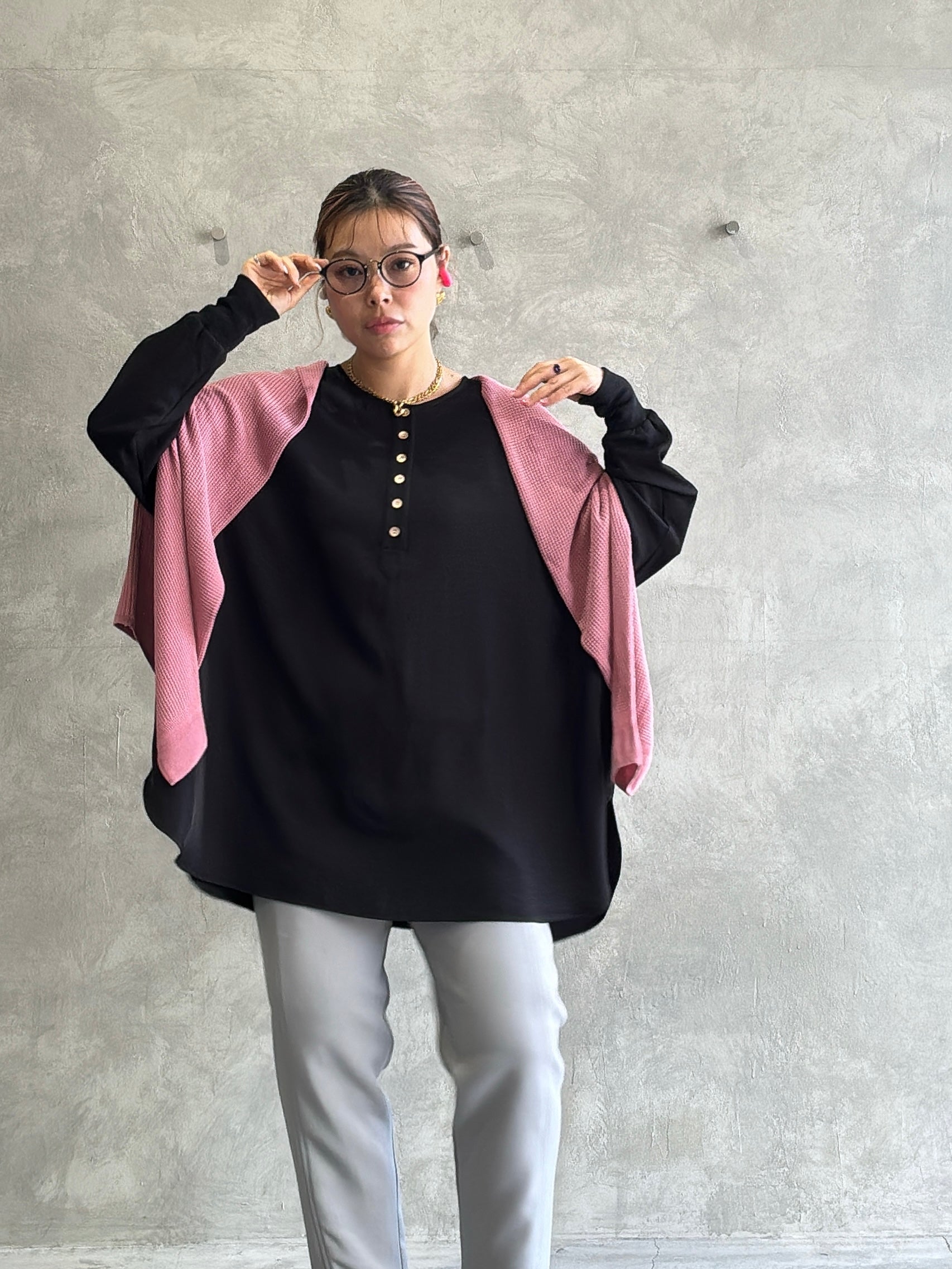 ワッフルドルマンロンT／flamingo firm