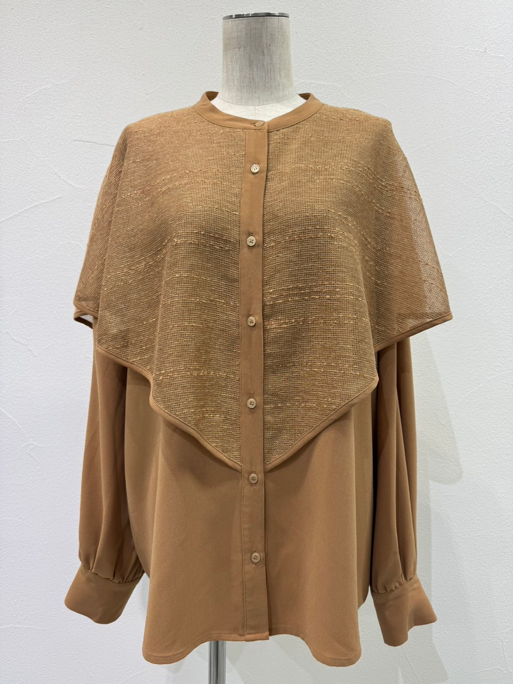 【予約⚡︎販売】ラメメッシュケープレイヤーシャツ／604500／CYAN tokyo／2026 AW#1