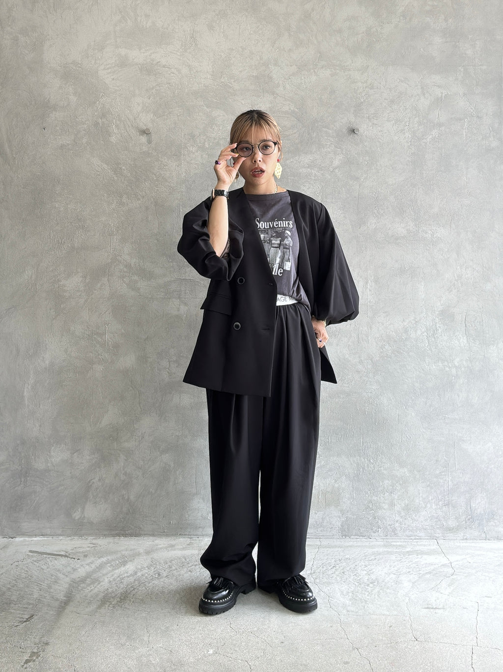 バルーンスリーブノーカラーJK／MG JK-26088-A／MARGAUX VINTAGE／2026 AW＃1