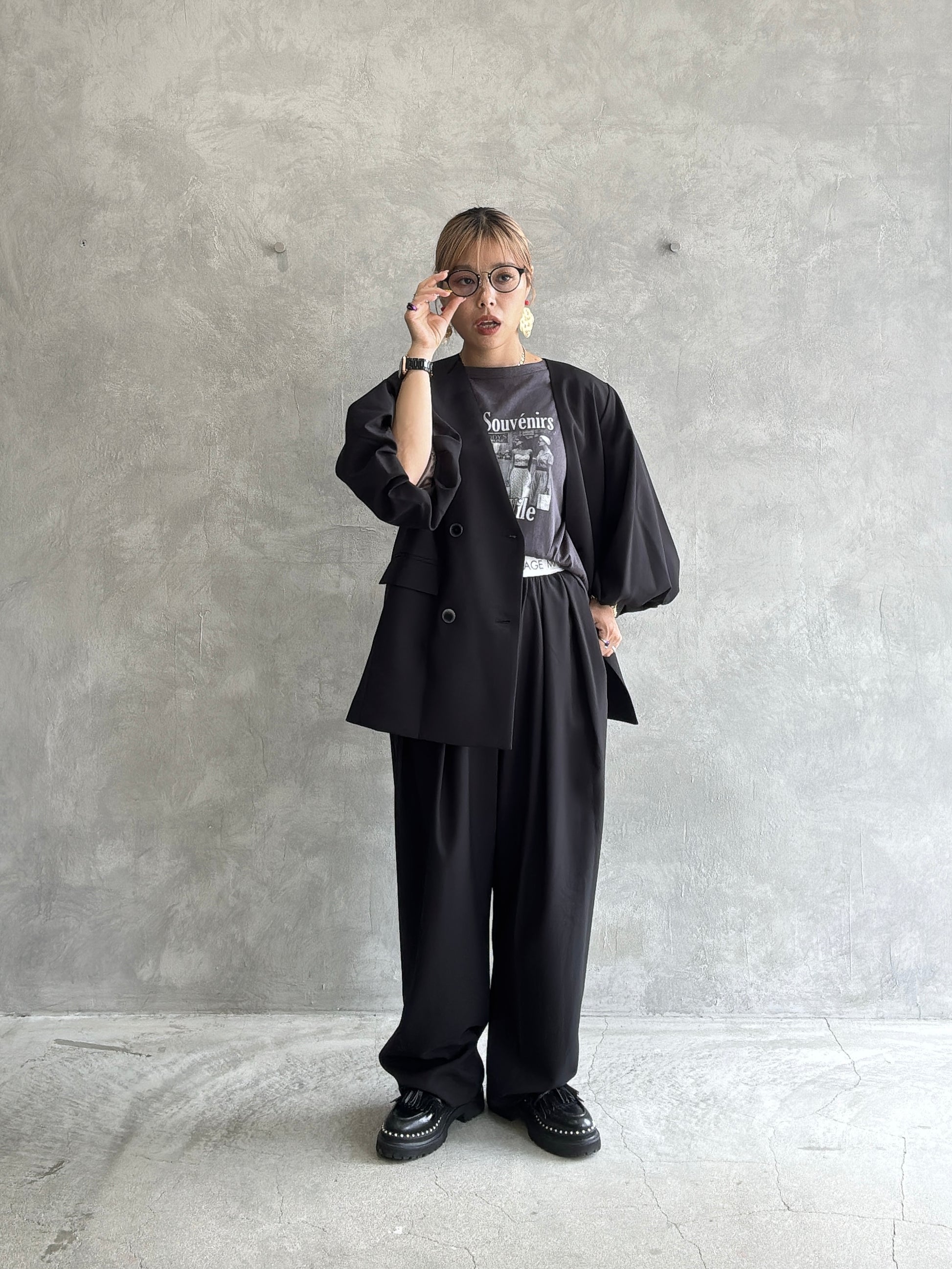 バルーンスリーブノーカラーJK／MG JK-26088-A／MARGAUX VINTAGE／2026 AW＃1