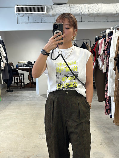 リメイク風ノースリーブ／8621009／LE MÉLANGE／2026 SS#2　Tシャツ