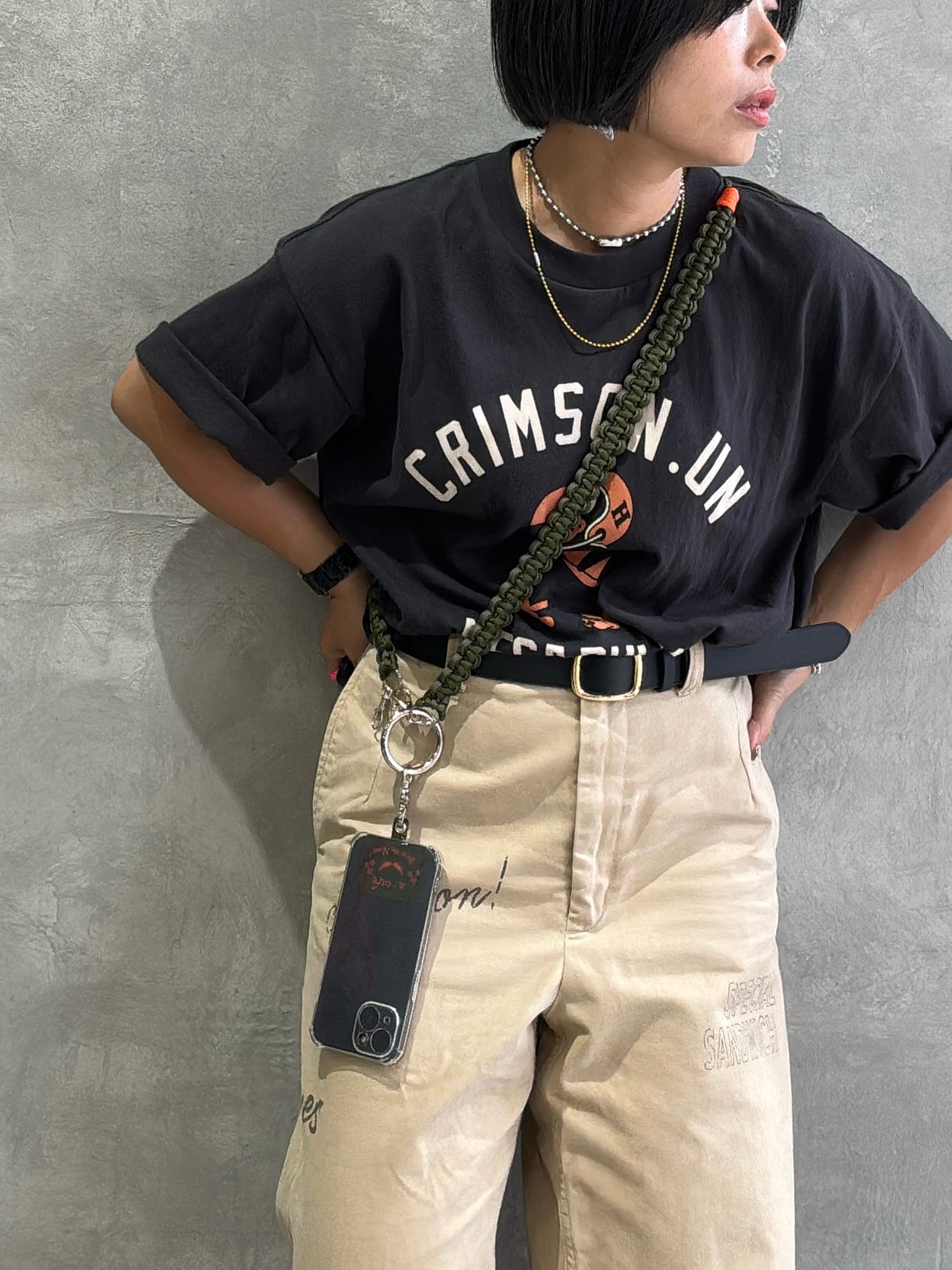 【予約販売】ショルダーストラップ用デカリング／スマホショルダーオプション／No.9-the Nines-／受注生産
