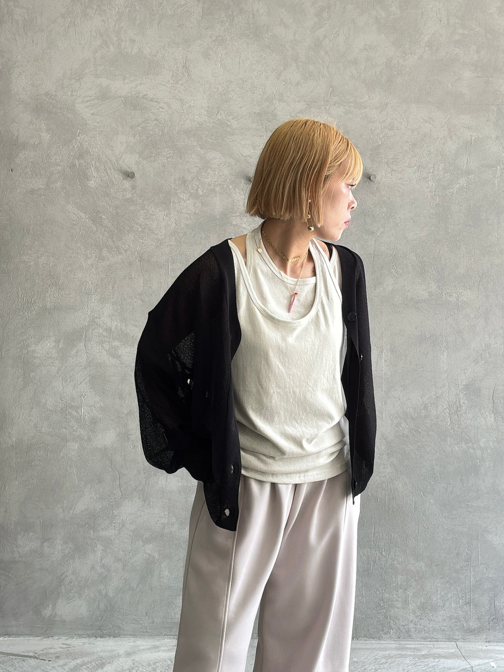 レイヤードタンクトップ／ANNA KERRY