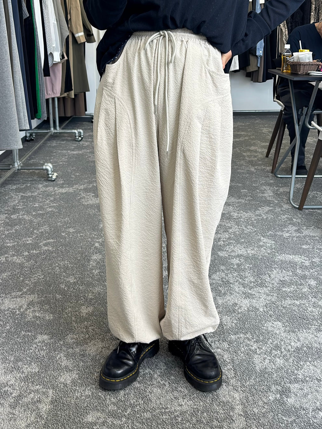 【予約⚡︎販売】カーブタックモザイクジョガーパンツ／710565／CYAN TOKYO／2027SS #1