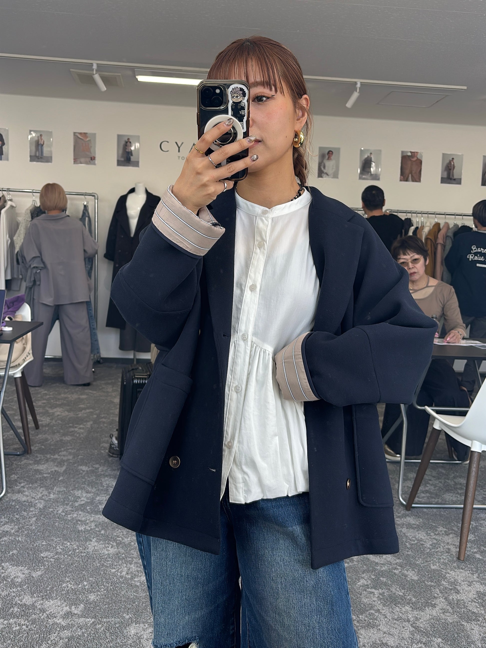 【予約⚡︎販売】マイクロフリースWジャケット／604513／CYAN tokyo／2026 AW#1