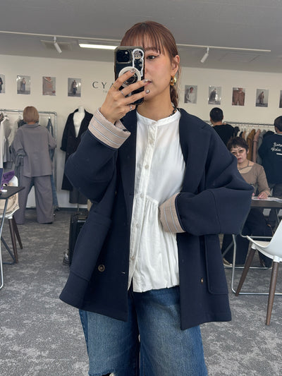 【予約⚡︎販売】マイクロフリースWジャケット／604513／CYAN tokyo／2026 AW#1