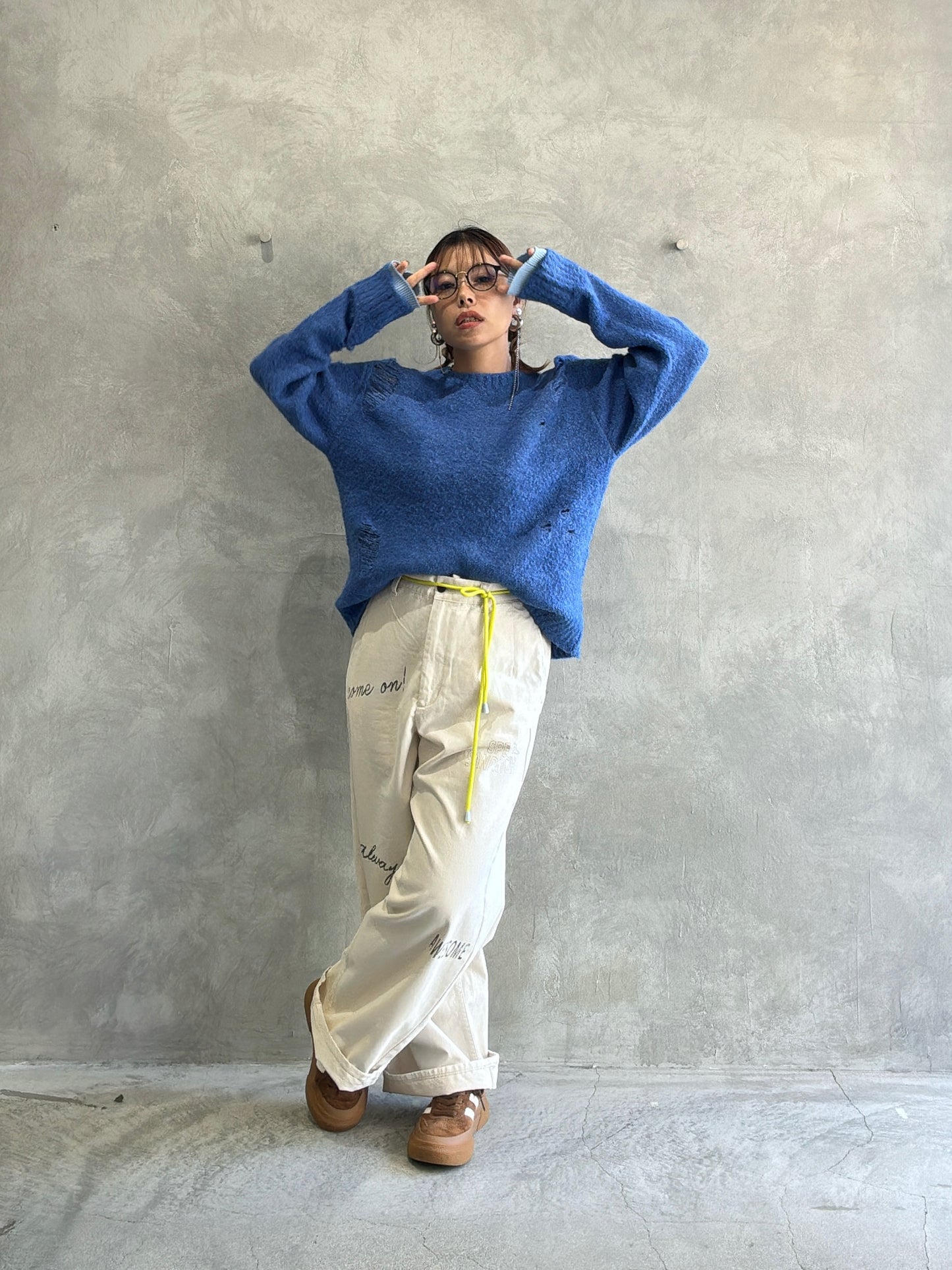 ループヤーンダメージニット／HCAE