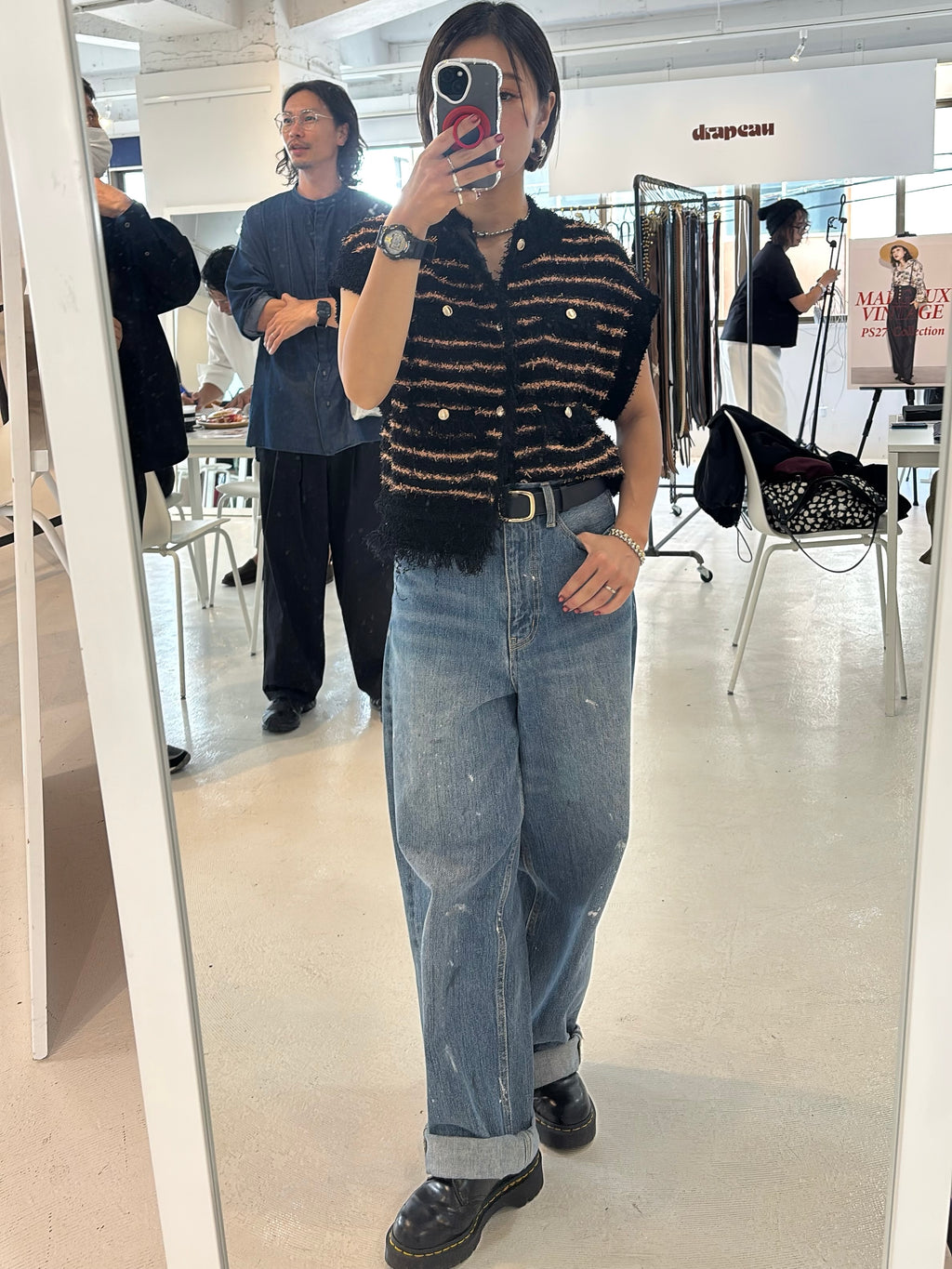 【予約⚡︎販売】ボーダーシャネルニットベスト／MG KN - 27021 - S／MARGAUX VINTAGE／2027 PRE SPRING COLLECTION