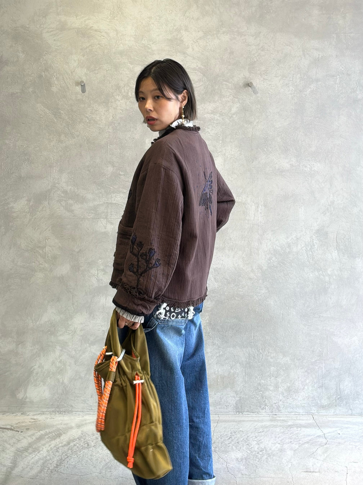 刺繍クルーネックジャケット／#8643804／LE MÉLANGE／2026 AW #1